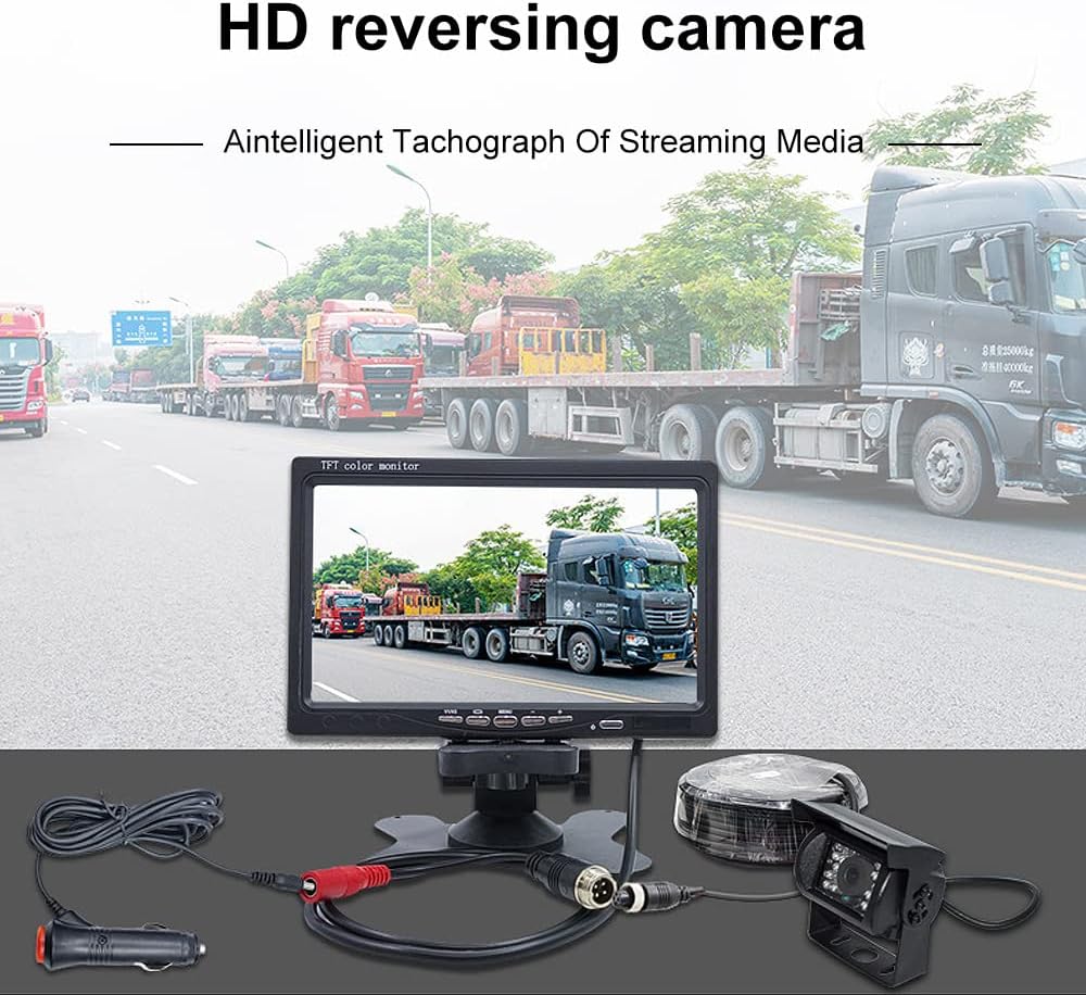 7 Inch 1080P Waterproof Rear View Camera with Monitor Kit L70058