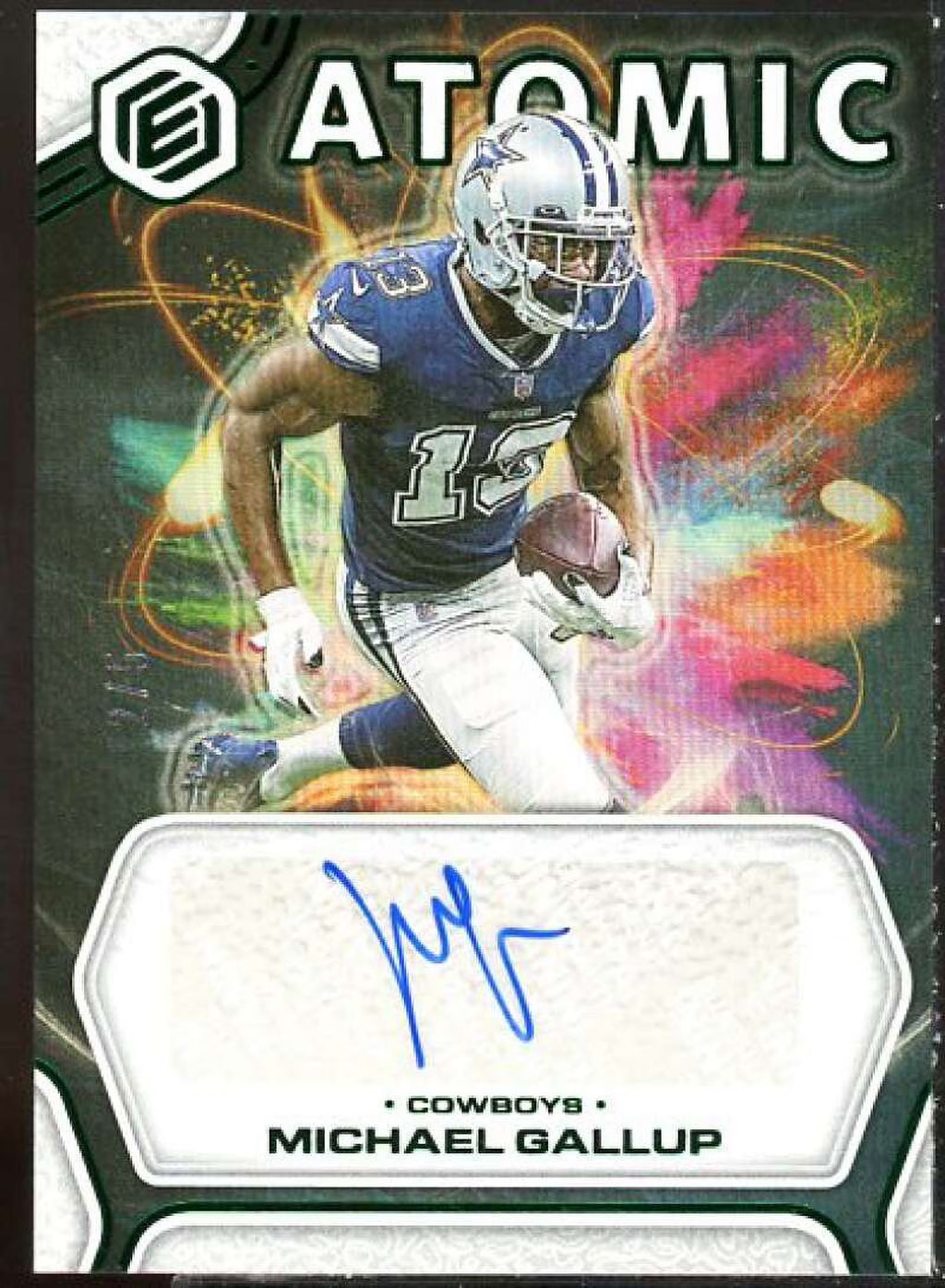 2022 Panini Elements Atomic Autographs Neon Card Y710135