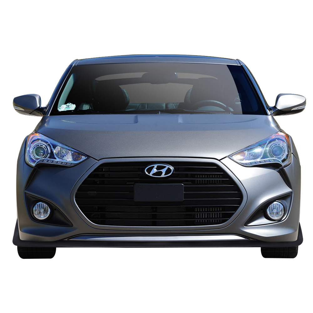 Front Bumper Lip Spoiler Unpainted Black PU Poly Urethane Z152