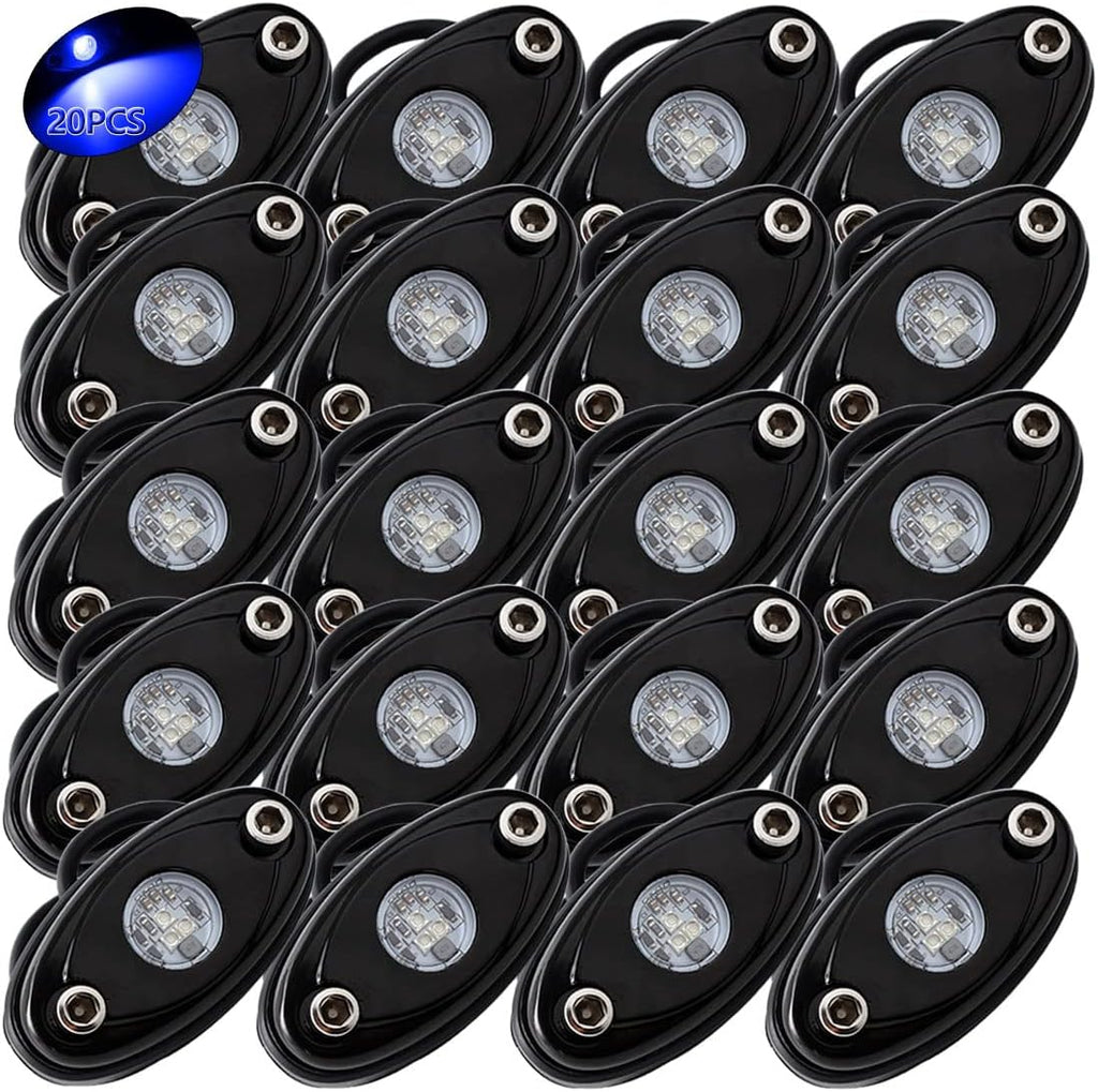 White LED Rock Lights 20PCS Waterproof B269879