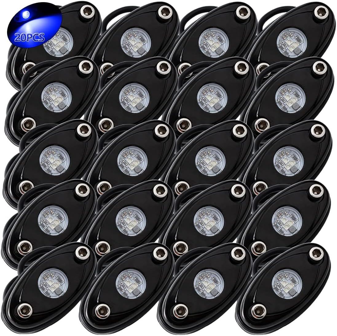 White LED Rock Lights 20PCS Waterproof B269879