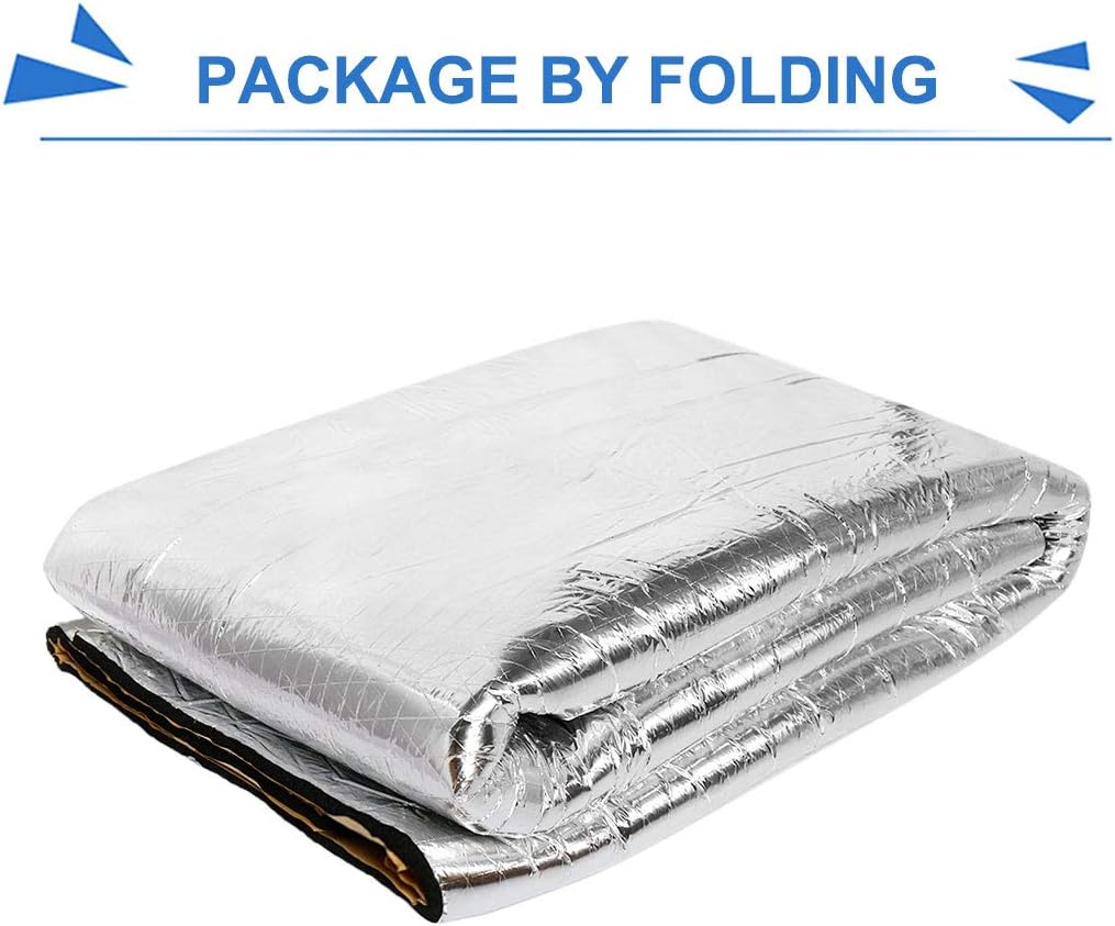 Car Exhaust Muffler Heat Sound Deadener Insulation Mat 118" x 40" Pack of 2 T3110
