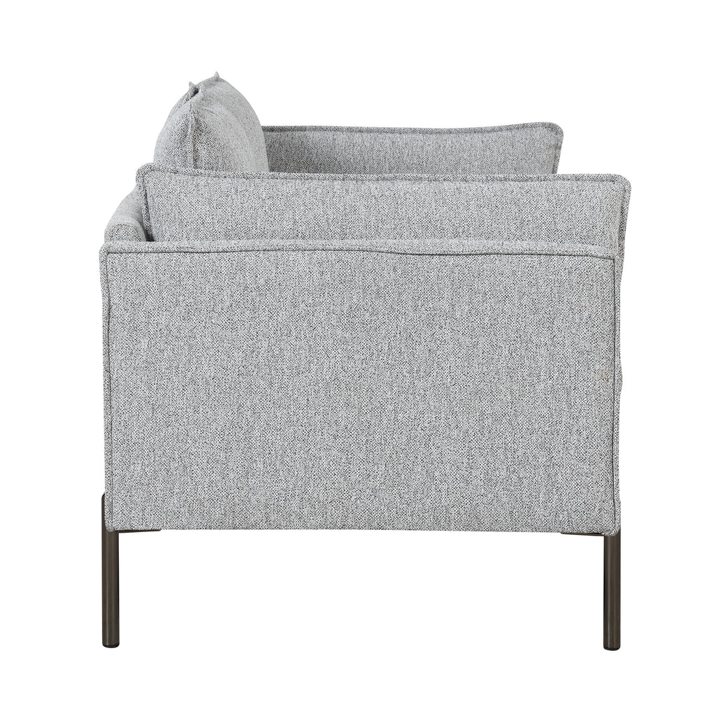 Linen Fabric Loveseat Couch Y15495