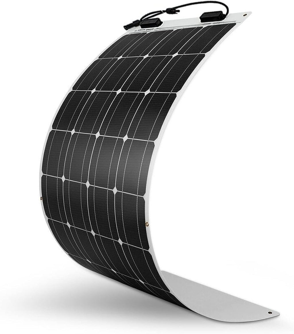 100 Watt 12 Volt Flexible Solar Kit with 100W Monocrystalline Panel and 10A Waterproof PWM Controller Y586