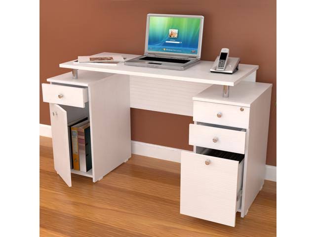 White Computer Desk O45783