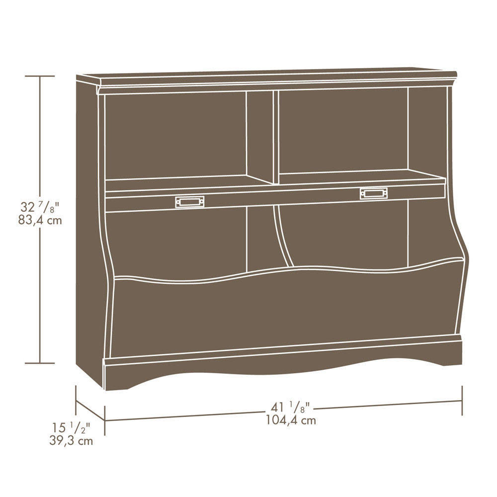Soft White Finish Bookcase/Footboard I3170