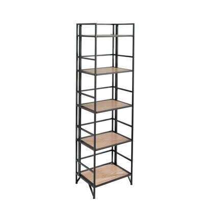 Metal/Wood Etagere Bookcase F1856