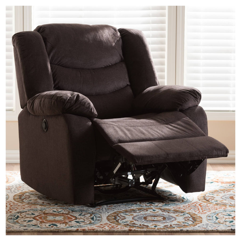 Godiva Brown Fabric Power Recliner Chair W526094