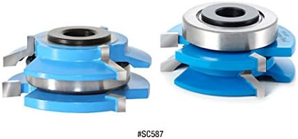 Carbide Tipped 3-Wing Beveled Reversible Stile & Rail 2-13/32 Dia x 1, Pack of 2 K87496