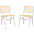 White/Natural Cane Dining Chair (Set of 2) D9076