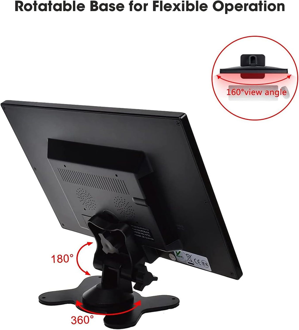 10.1 Inch LED Security Monitor with Remote Control Pack of 2 E5119
