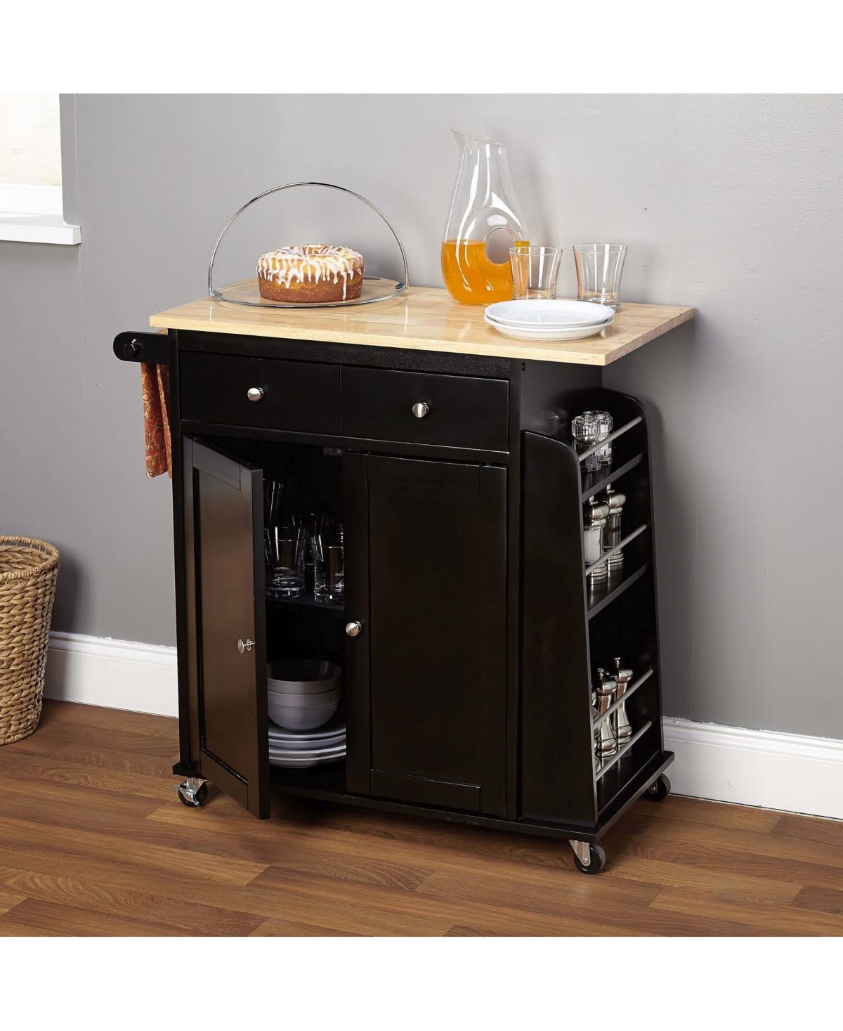 Kitchen Cart Black N311