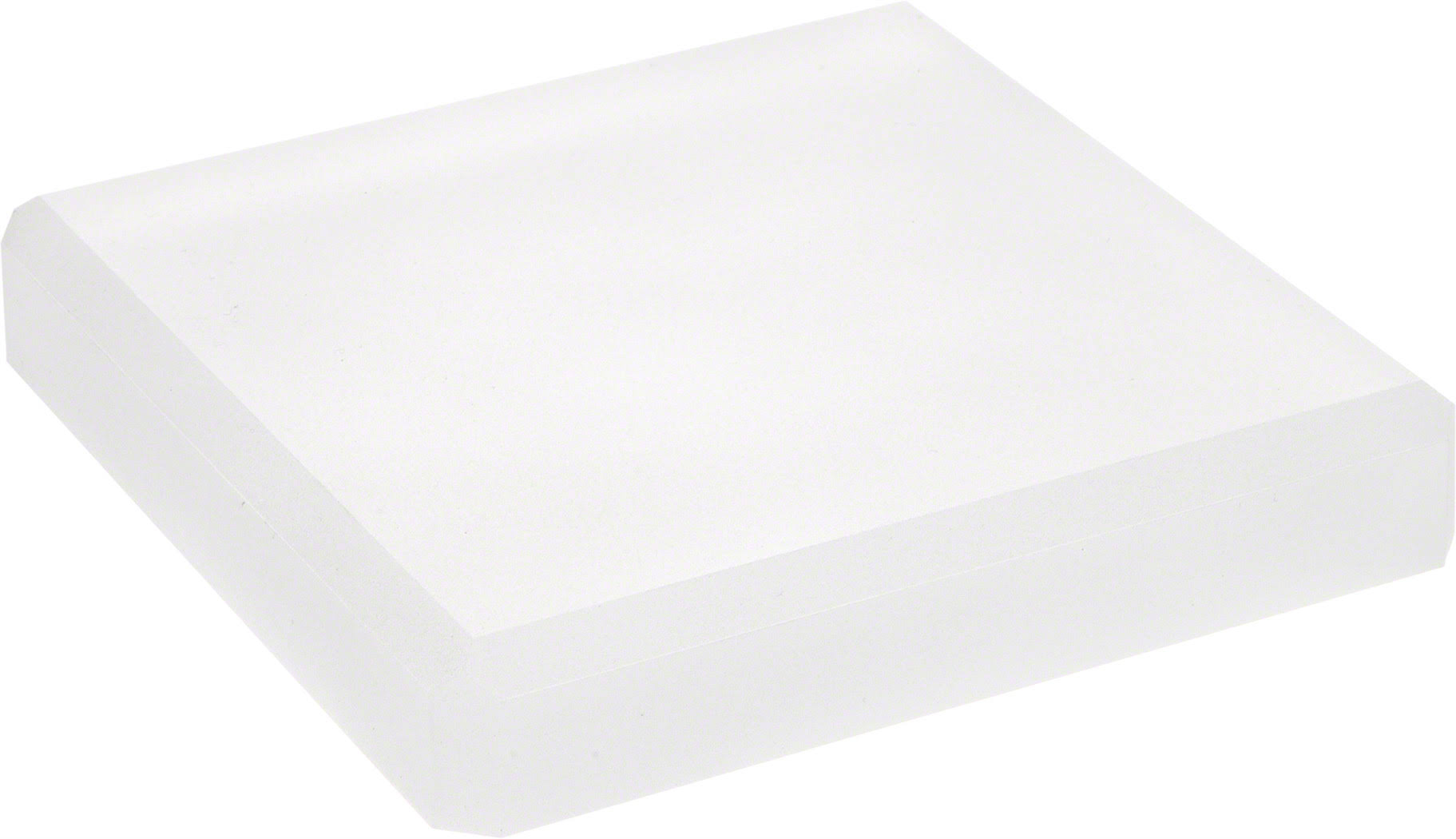 Frosted Acrylic Square Beveled Display Base, 1x22 H x 6x22 W x 6x22 D O147