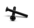 #8-32 x 1 1/4 Coarse Thread Machine Screw Phillips Oval Head Low Carbon Steel Black Oxide K6935
