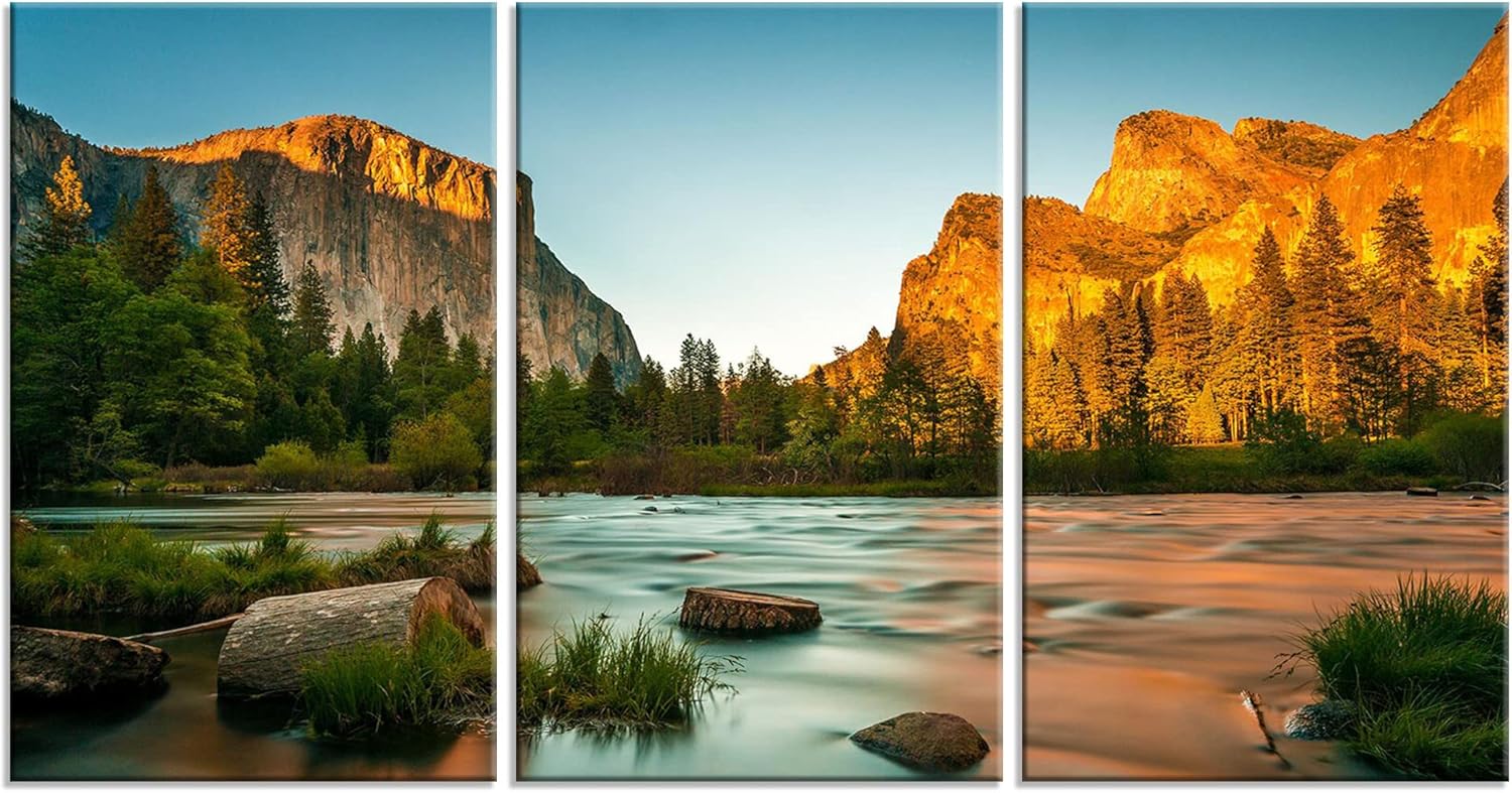 5 Piece Framed Canvas Print Wall Art Pictures (60''Wx32''H) R79382