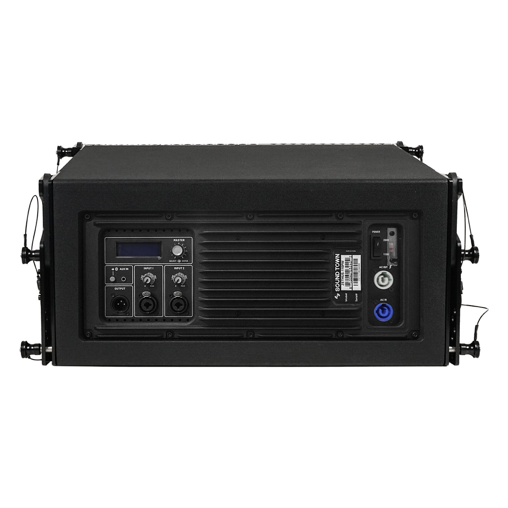 10 Powered Two-Way Line Array Loudspeaker System with Titanium Compression Driver, Black R1997
