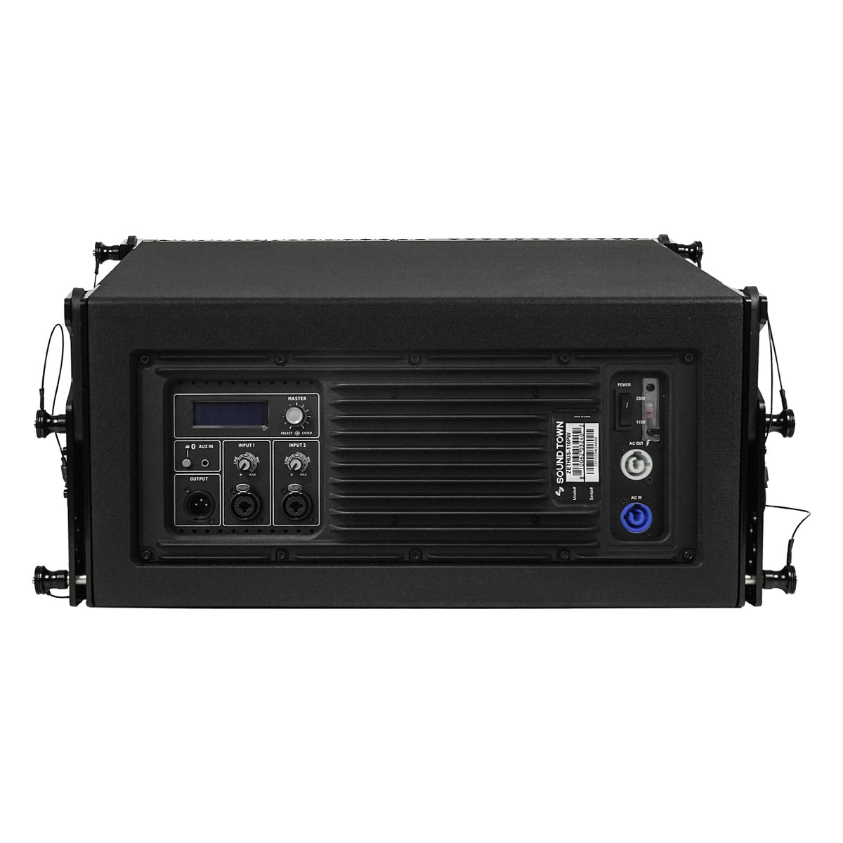 10 Powered Two-Way Line Array Loudspeaker System with Titanium Compression Driver, Black R1997