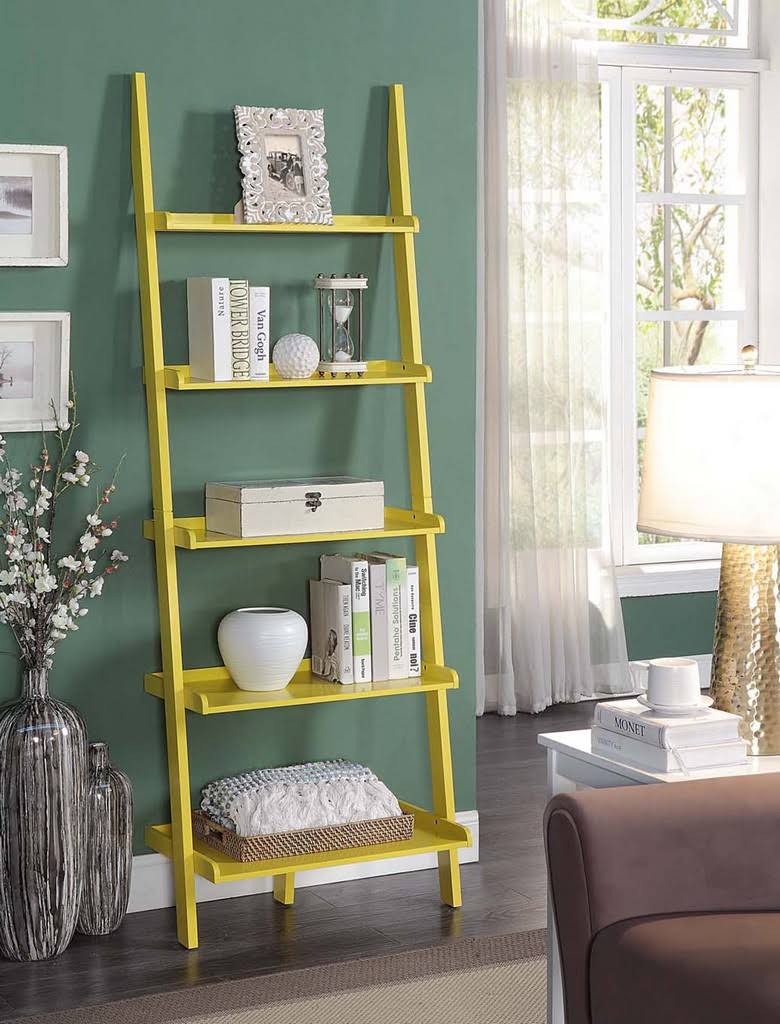 Yellow Bookshelf Ladder E39952