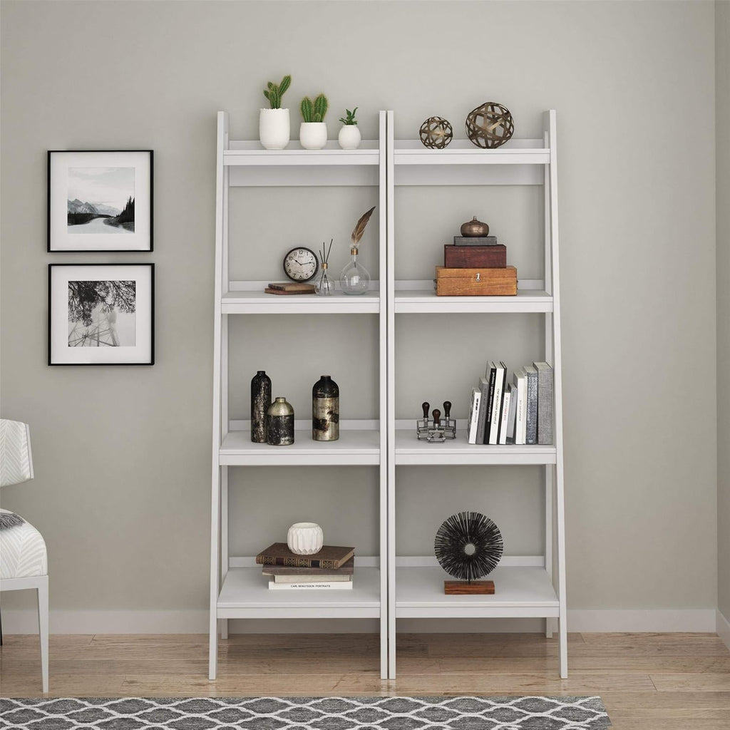 4 Shelf Ladder Bookcase, Black C817