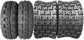 21x7-10 20x10-9 ATV Tires Set of 4 Tubeless All Terrain 4Ply H926492
