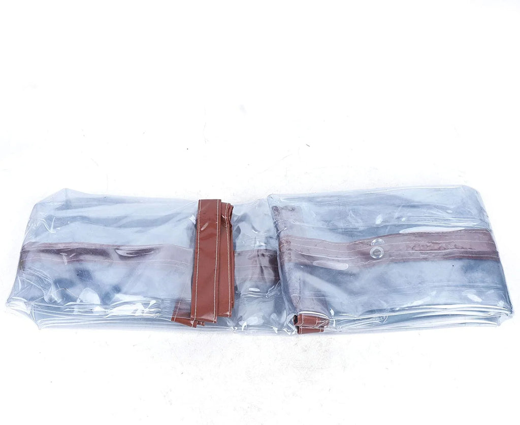 Brown Waterproof PVC Tarpaulin Canopy 8'*8' J13107