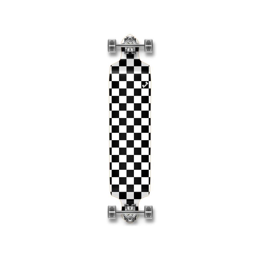 Checker Purple Drop Down Longboard Complete D691