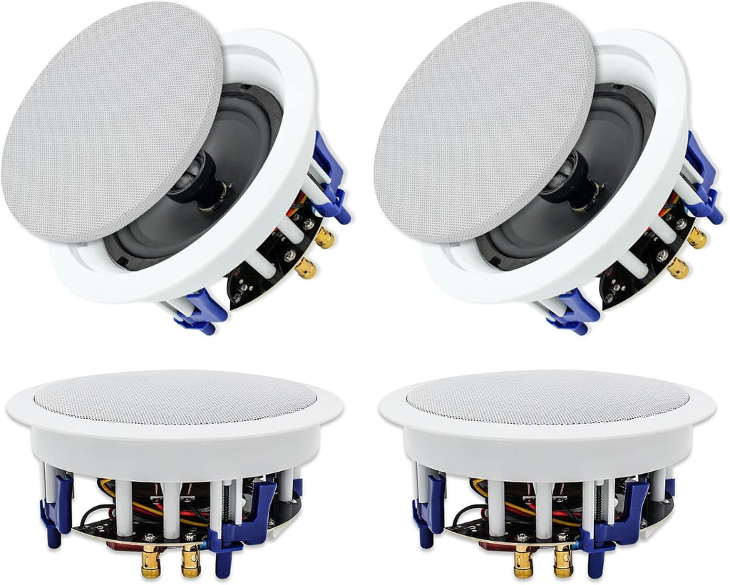 6.5'' 600Watts 2-Way Bluetooth Ceiling Speakers（4 Speakers） L3827