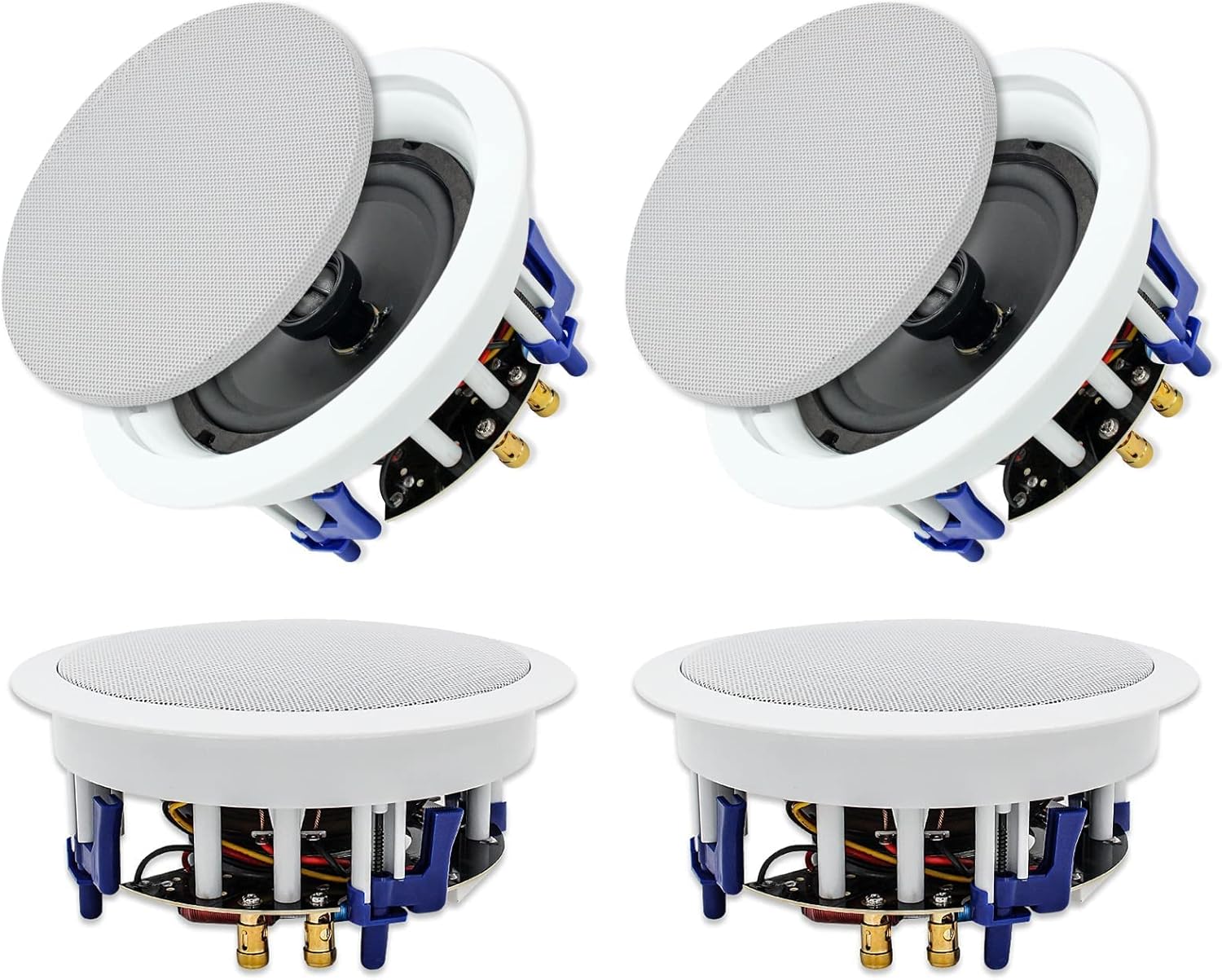 6.5'' 600Watts 2-Way Bluetooth Ceiling Speakers（4 Speakers） L3827