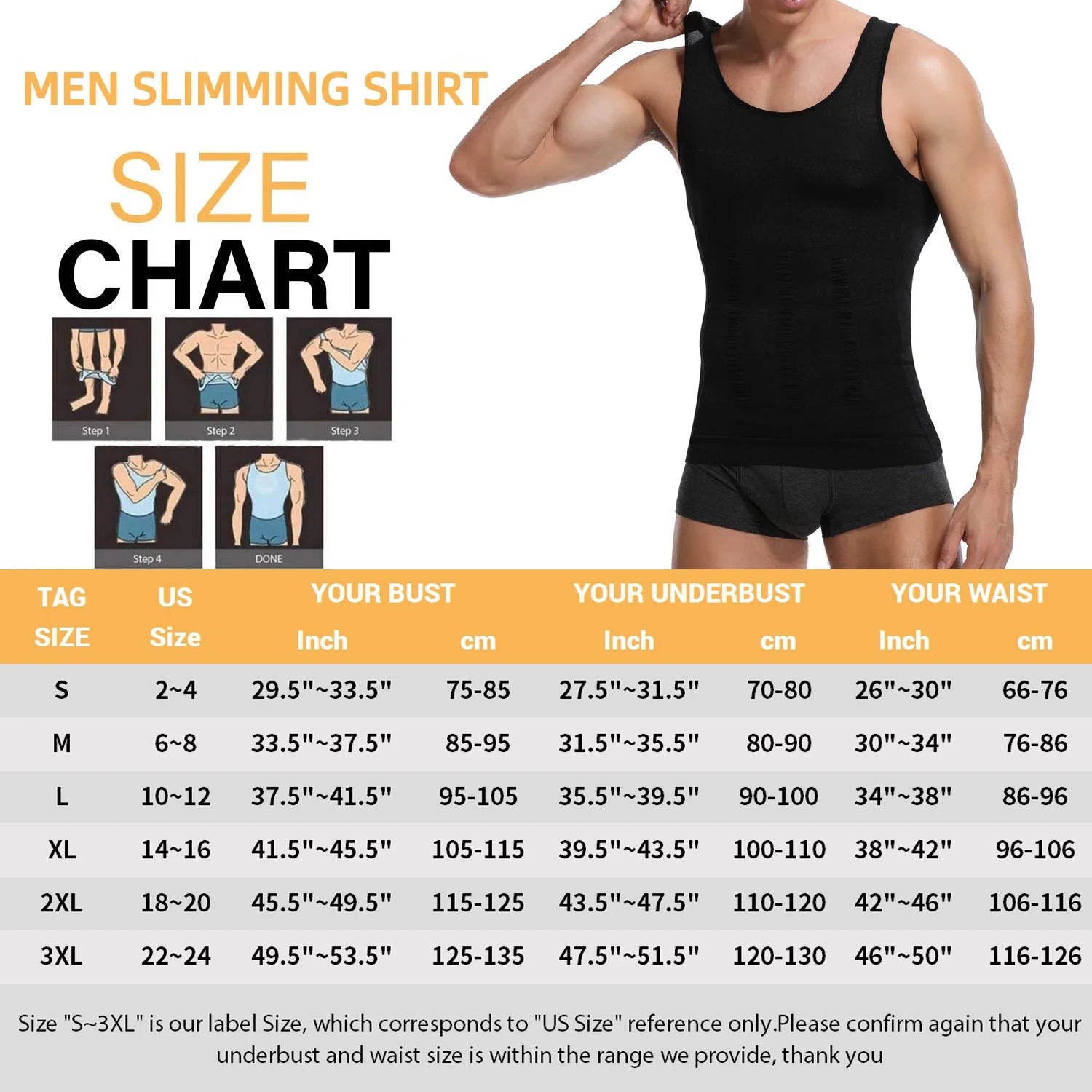 Mens Compression Undershirt Tank Top U497