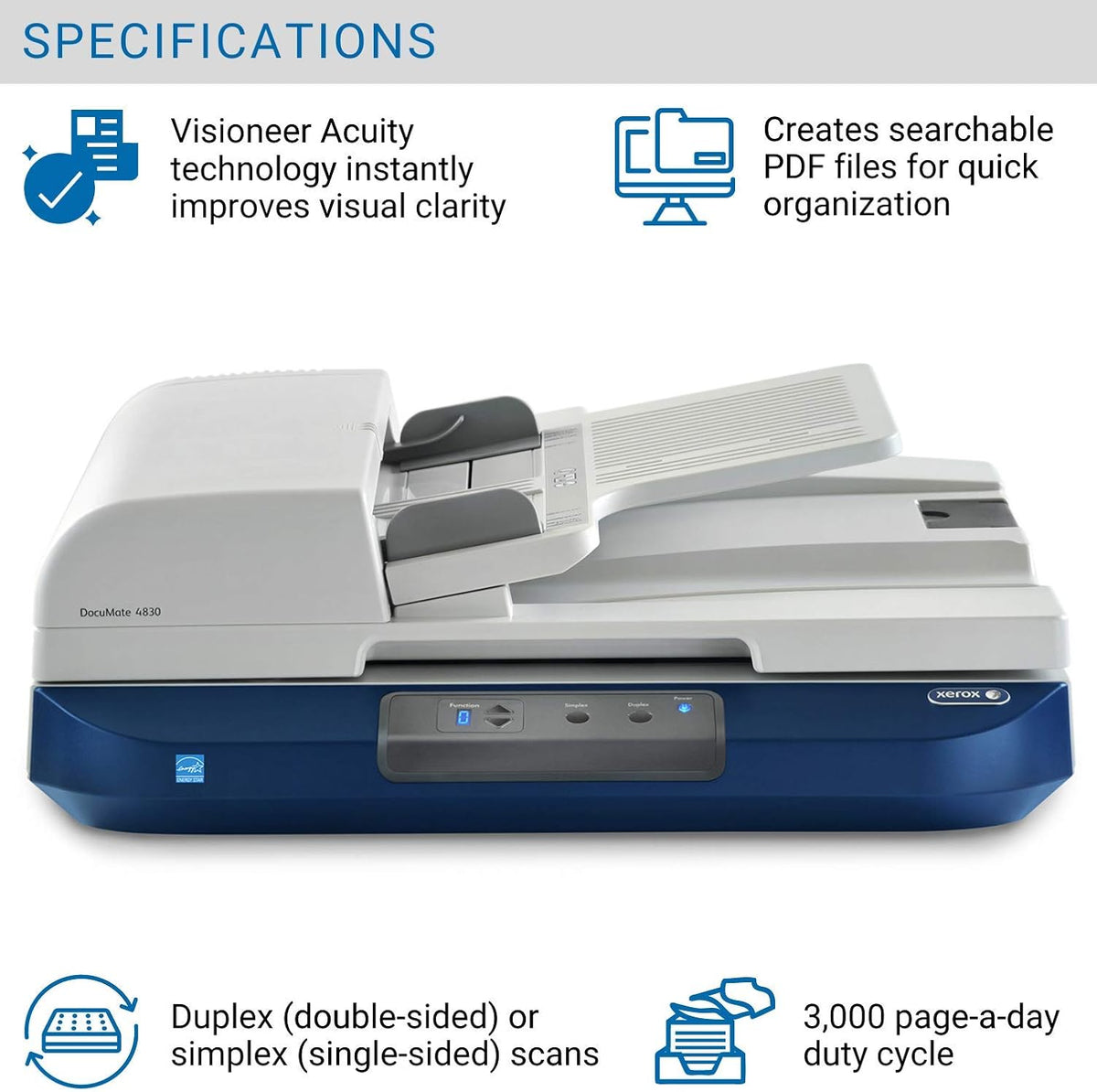 Duplex Document Scanner with Flatbed H699