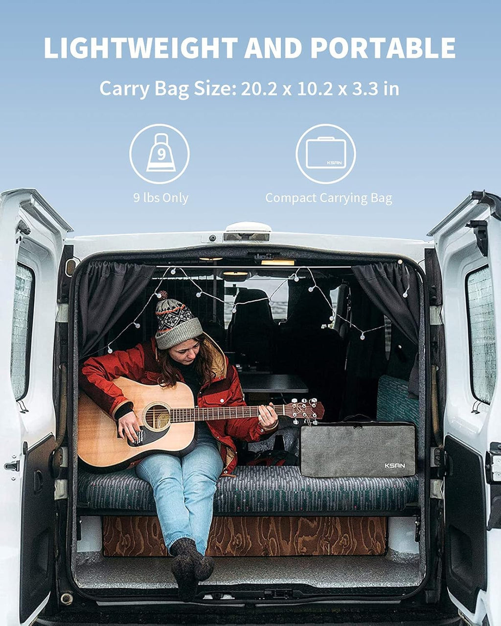 Outdoor Projector Screen with Stand, 120 Inch (16:9), Portable with Full-Set Bag C144650