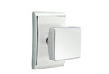 Passage Square Knob with Bright Chrome Finish V2120