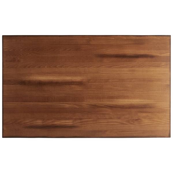 Solid Wood Live Edge Table Top with Antique Walnut Finish A708