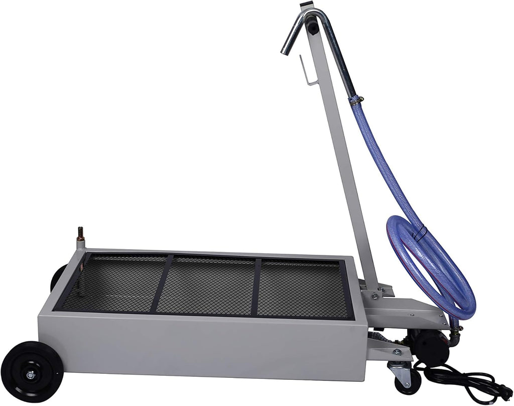 15 Gallon Low Profile Oil Drain Pan with Electric Pump U676096