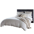 Queen Duvet Cover Set in Natural Grey Q718