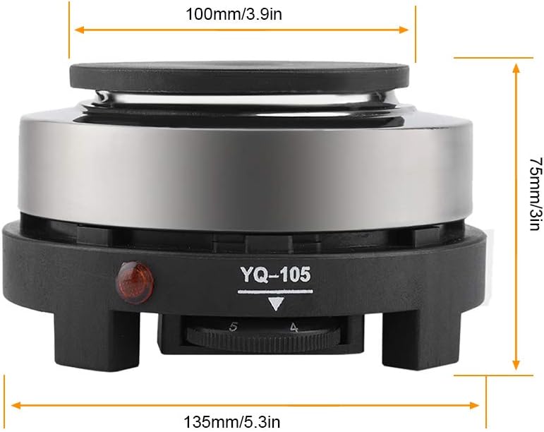 Electric Mini Stove Hot Plate, 500W Single Burner, Pack of 2 T93266