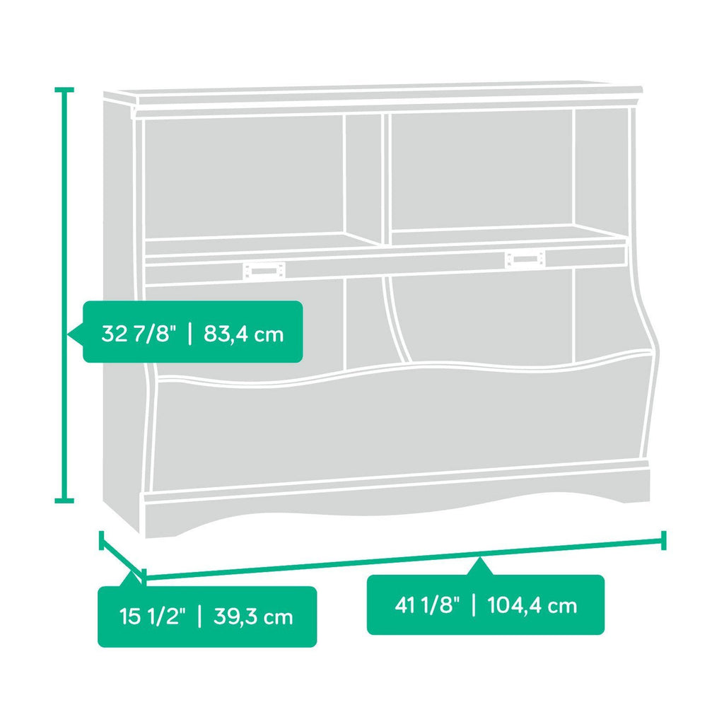 Soft White Finish Bookcase/Footboard I3170