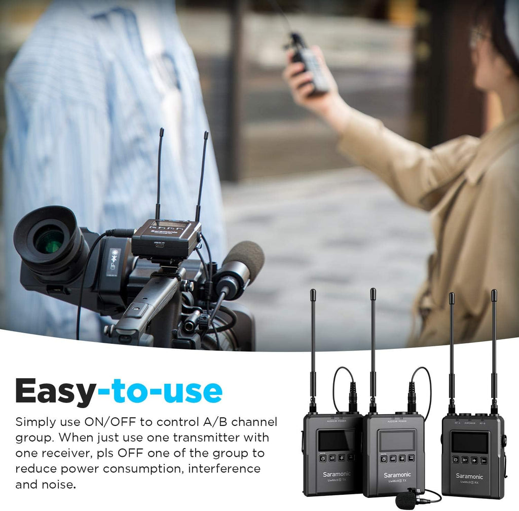 UHF Wireless Microphone System 2 Transmitters 1 Receiver A5830