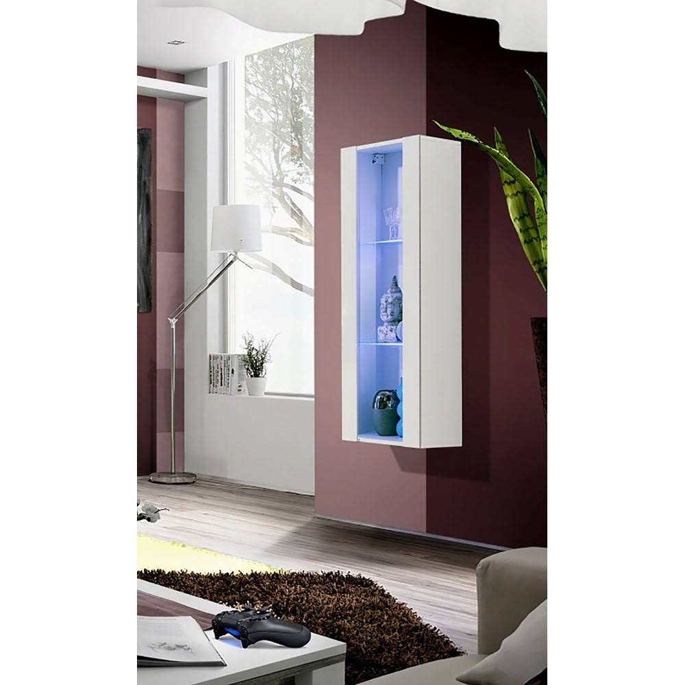 White Wall-Mounted Bookcase I13441