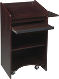 Mahogany Mobile Lectern V97985
