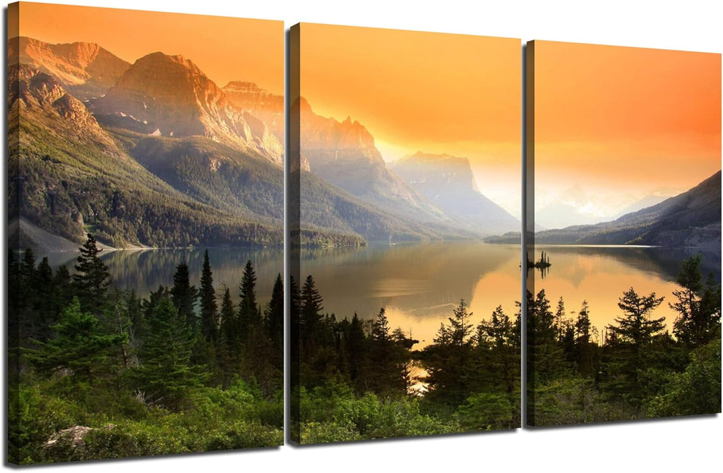 5 Piece Framed Canvas Print Wall Art Pictures (60''Wx32''H) R79382