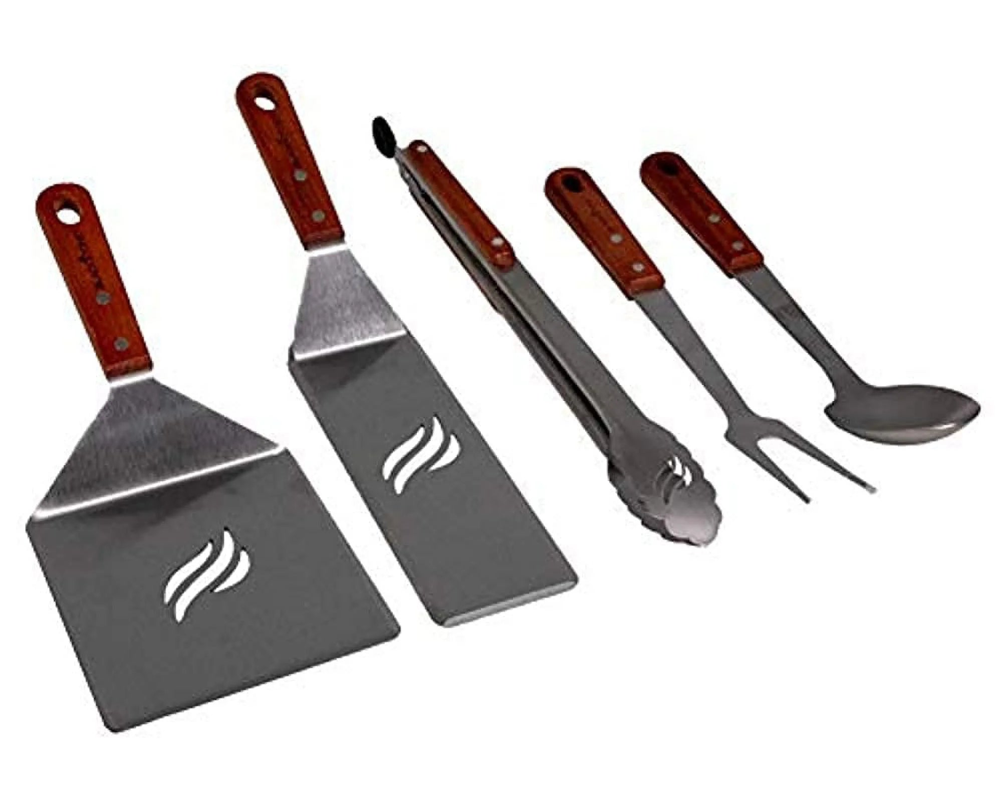 5-Piece Outdoor Cooking Griddle Tool Kit with Plastic Handle Z95289