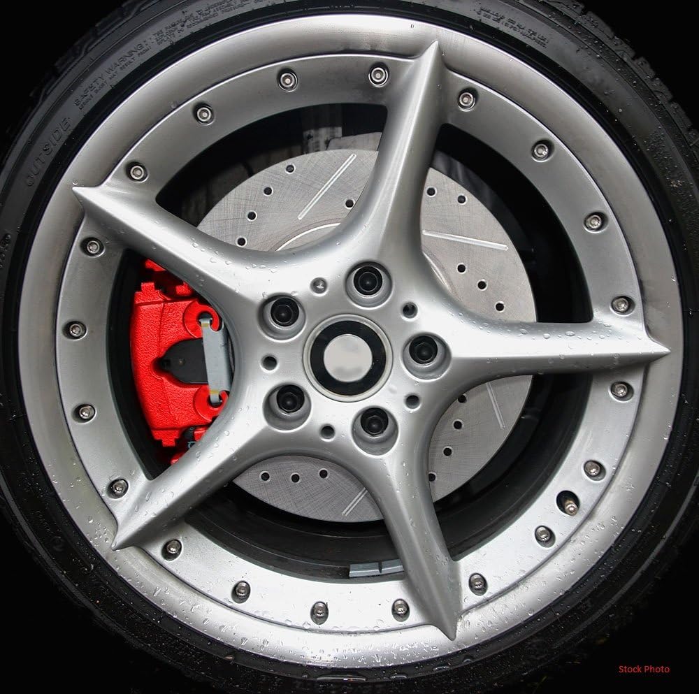 Red Powder Coated Caliper Assembly Set Kit J883