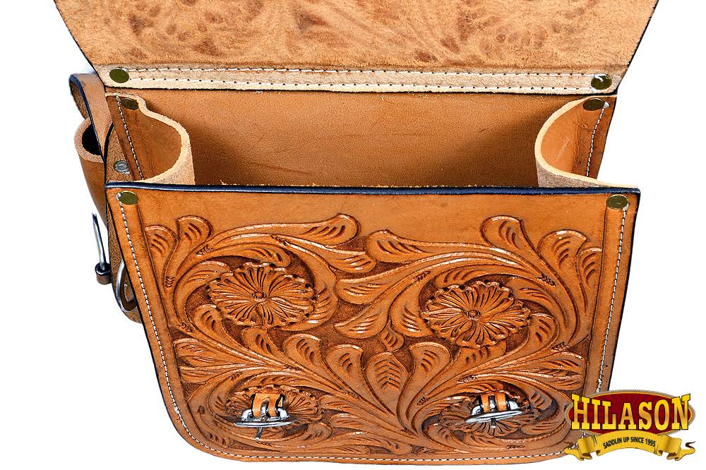 Tan Leather Horse Saddle Bag B830103