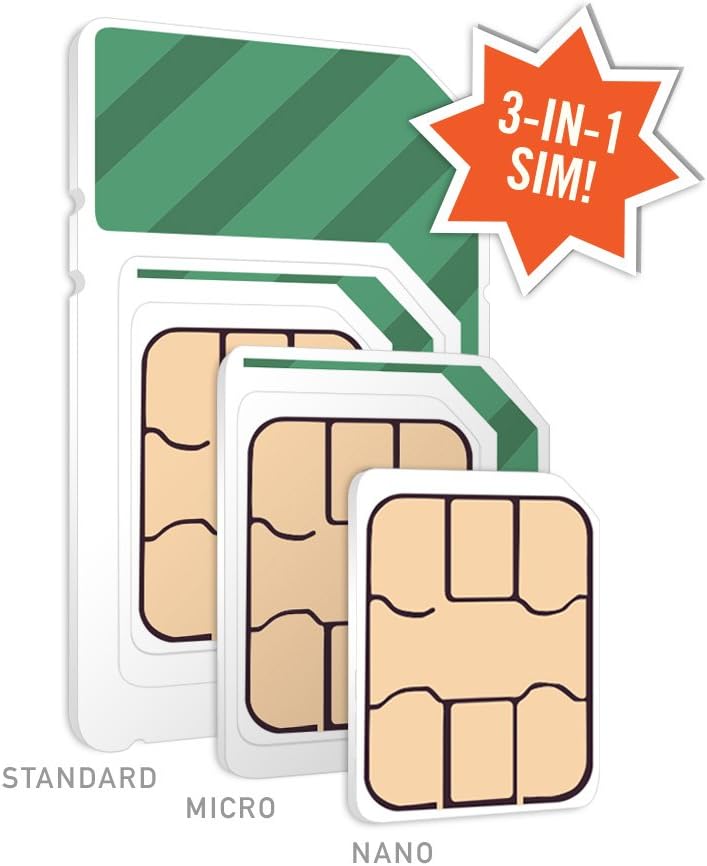 $30/Month Unlimited Talk, Text & Data for 3-Months GSM SIM Card W570558
