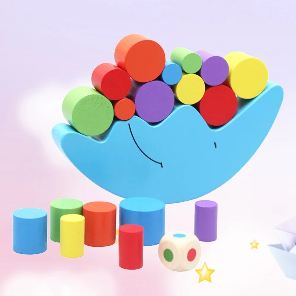 Wooden Stackable Building Blocks Set Educational Toys B61562