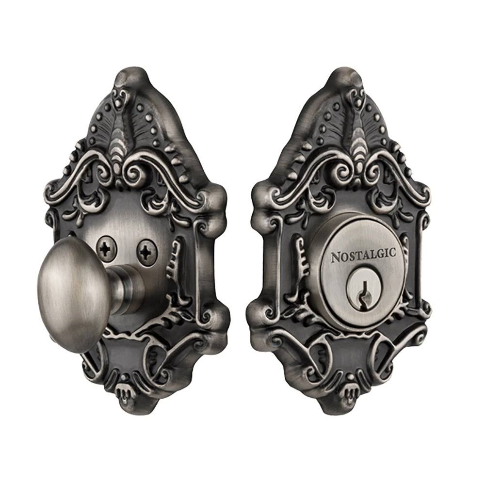 Antique Pewter Single Cylinder Deadbolt O7899