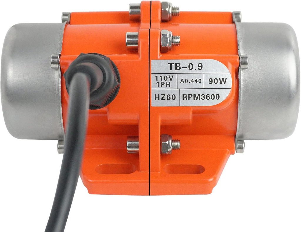 Concrete Vibrator Vibration Motor 100W Single Phase Electric Vibrating Motor Aluminum Alloy Case AC 110V 3600rpm Pack of 2 J85867