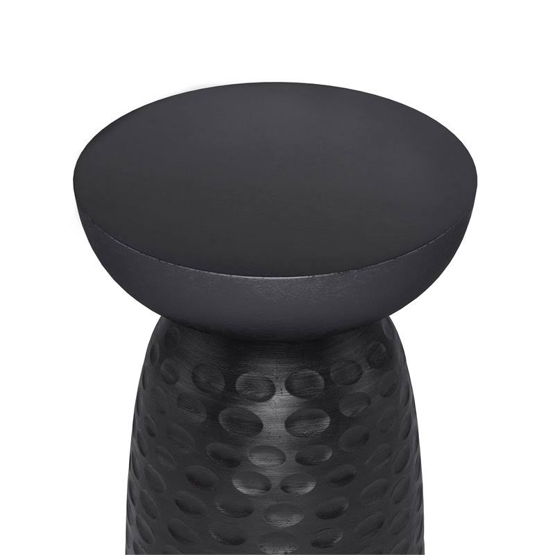 Black Solid Mango Wood Accent Table J8343