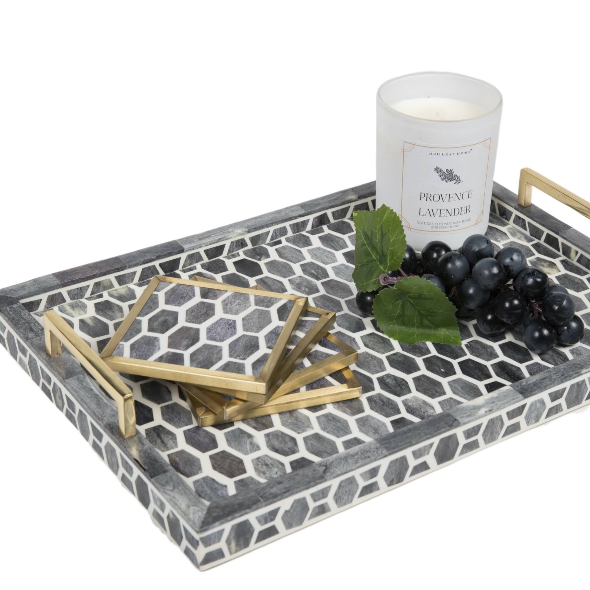 Ivory/Grey Tray O92439